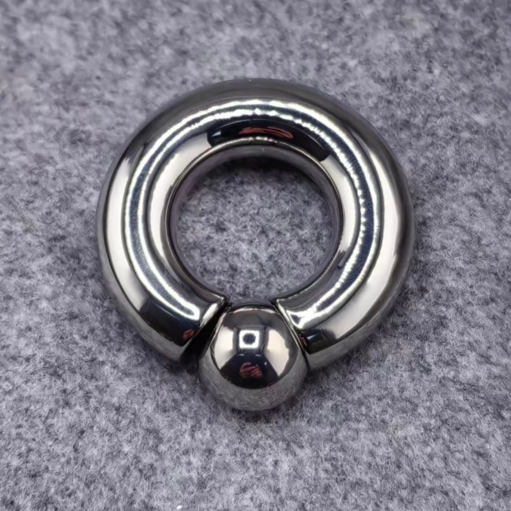 (ID16/22mm)12mm Gauge Titanium Screw On Captive Bead Ring