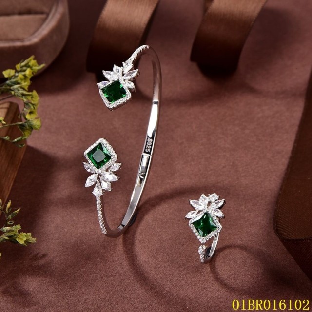 Factory Wholesale Sterling Silver 925 Jewelry Bangle set