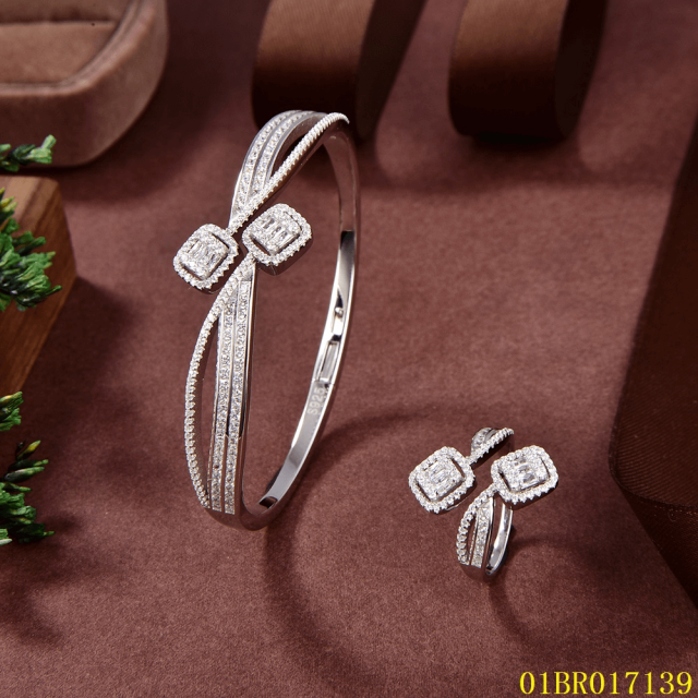 Popular Wholesale Designer Sterling Silver 925 Jewelry Bangle set