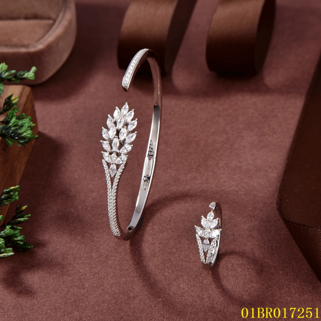 China Wholesale Factory Sterling Silver 925 Jewelry Bangle set