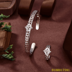 New Product Sterling Silver 925 Jewelry bangle ring set