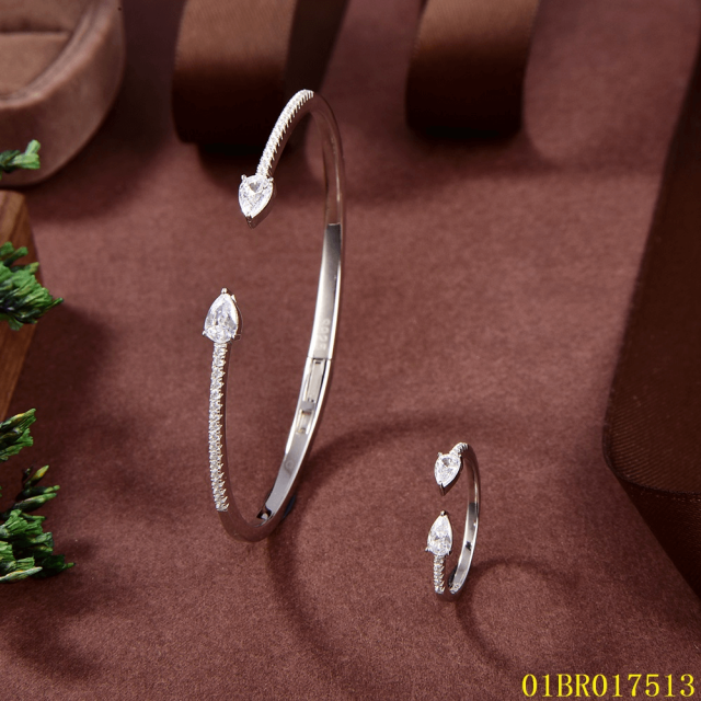 Popular Design Sterling Silver 925 Jewelry Bangle set