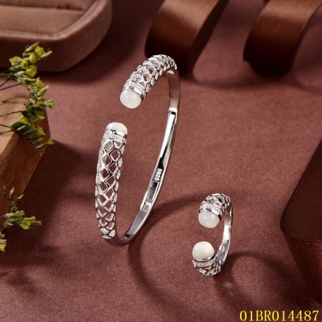 Top Fashion Sterling Silver 925 Jewelry Bangle set