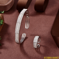 Factory Supply Quality Assurance Sterling Silver 925 Jewelry Bangle set