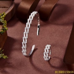 Quality Factory Supply New Design Sterling Silver 925 Jewelry Bangle set