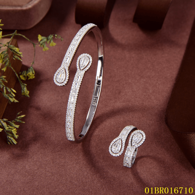 High-quality Fashion Sterling Silver 925 Jewelry Bangle set