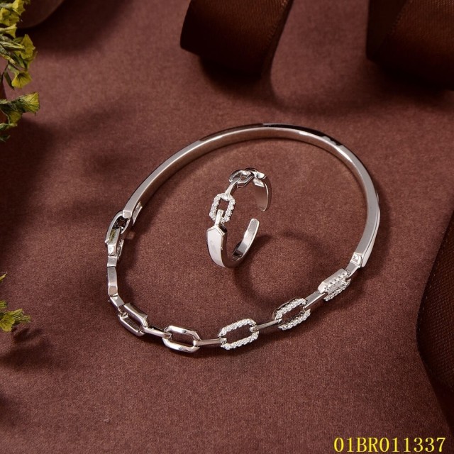 Popular Design Sterling Silver 925 Jewelry Bangle set