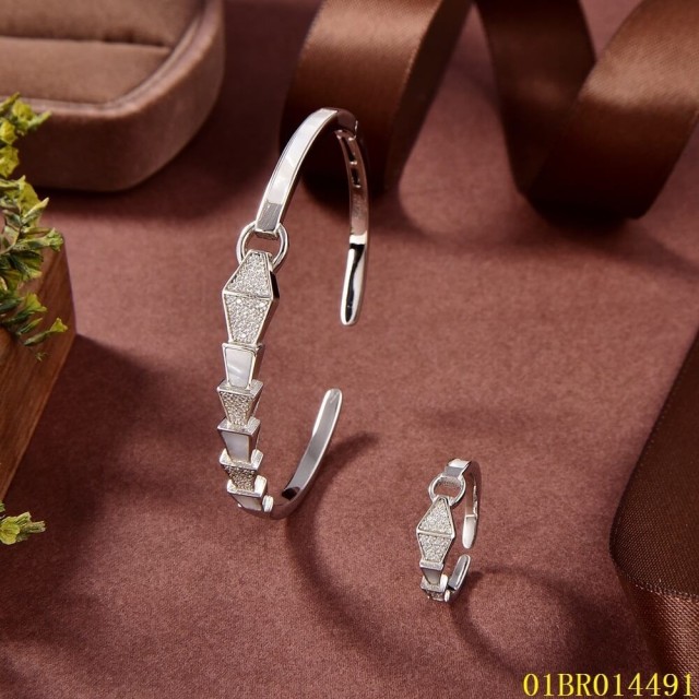 Quality Factory Supply New Design Sterling Silver 925 Jewelry Bangle set