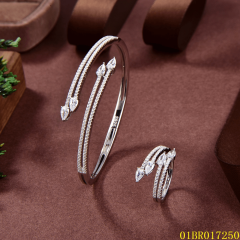 China Wholesale Factory Sterling Silver 925 Jewelry Bangle set