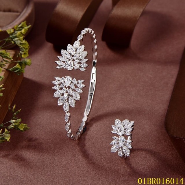 Top Fashion Sterling Silver 925 Jewelry Bangle set