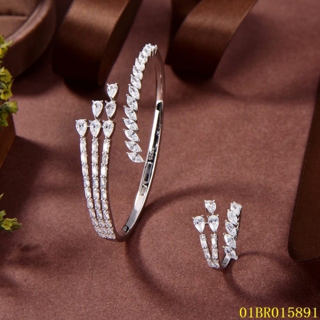 China Wholesale Factory Sterling Silver 925 Jewelry Bangle set