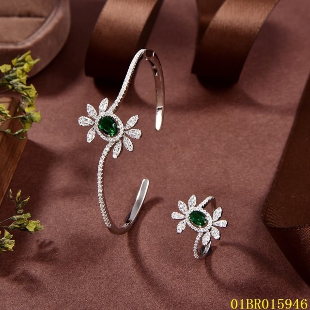 Top Fashion Sterling Silver 925 Jewelry Bangle set