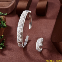 Top Fashion Sterling Silver 925 Jewelry Bangle set