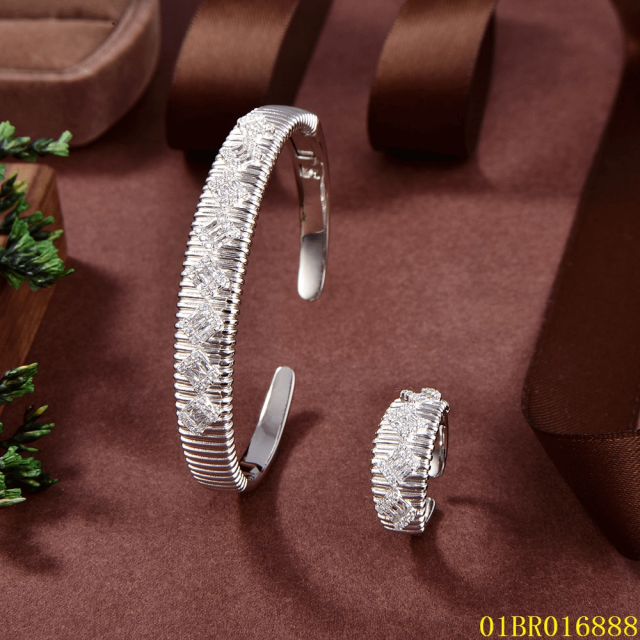 Top Fashion Sterling Silver 925 Jewelry Bangle set
