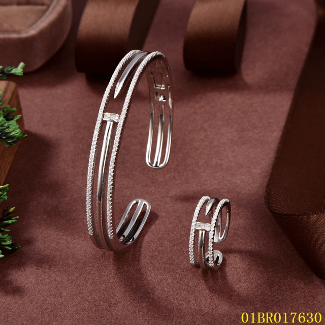 Popular Wholesale Designer Sterling Silver 925 Jewelry Bangle set