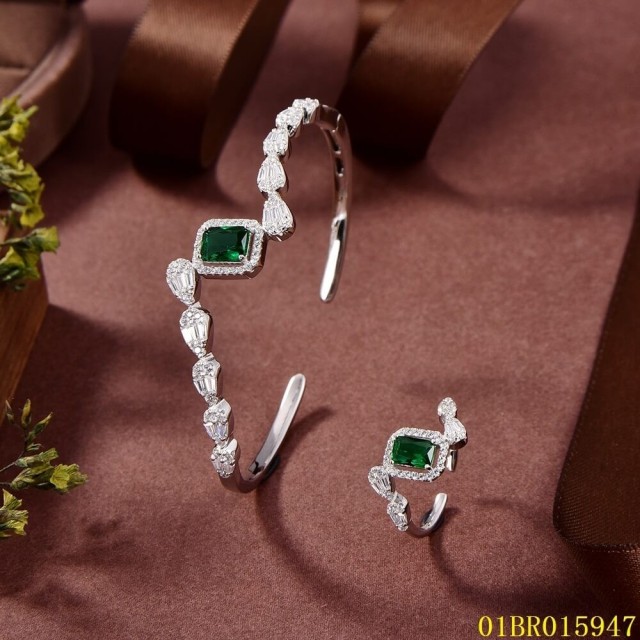 Quality Factory Supply New Design Sterling Silver 925 Jewelry Bangle set