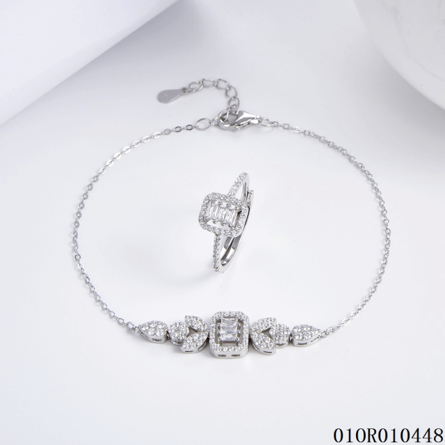 Top Fashion Sterling Silver 925 Jewelry Bangle set