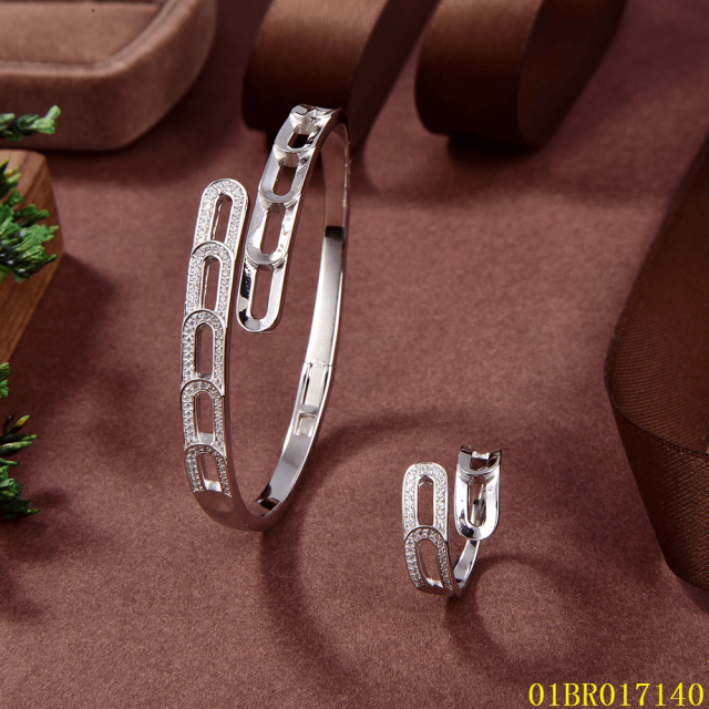 Hot Style Wholesale Sterling Silver 925 Jewelry Bangle set