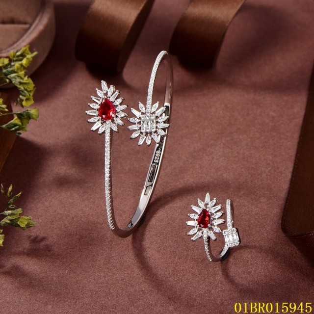 wholesale price Sterling Silver 925 Jewelry Bangle set