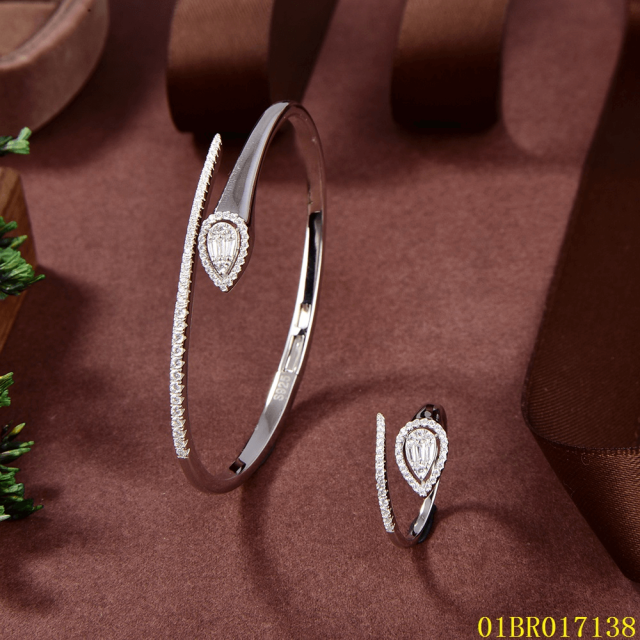 China Wholesale Factory Sterling Silver 925 Jewelry Bangle set