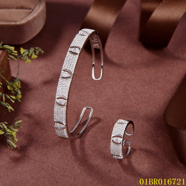 Wholesale High End Quality Sterling Silver 925 Jewelry Bangle set