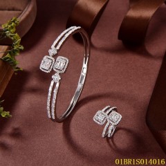 Popular Design Sterling Silver 925 Jewelry Bangle set