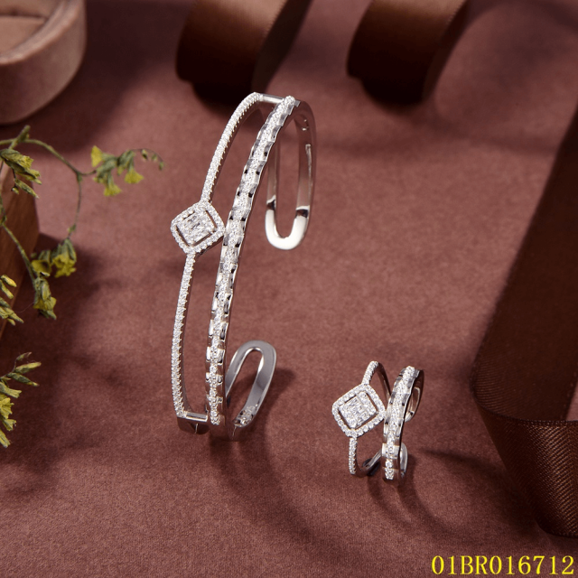 Top Fashion Sterling Silver 925 Jewelry Bangle set