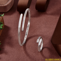 Factory Wholesale Sterling Silver 925 Jewelry Bangle set