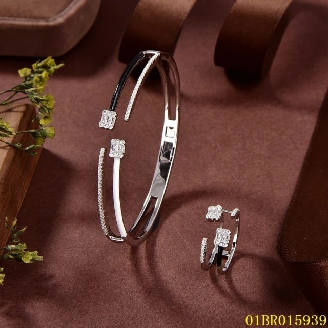 High-quality Fashion Sterling Silver 925 Jewelry Bangle set