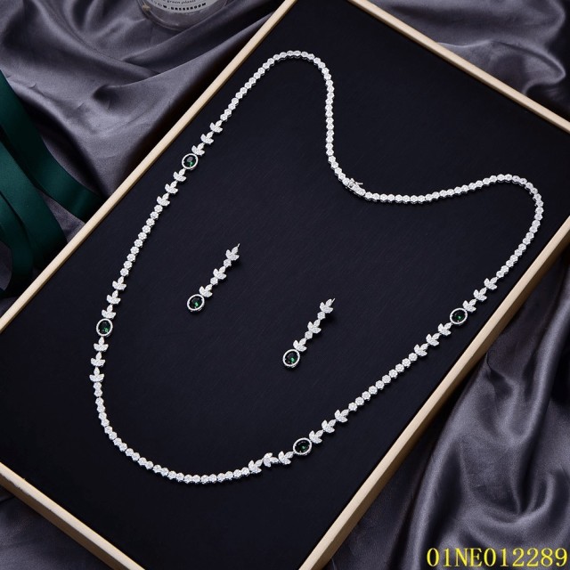 Quality Factory Supply New Design Sterling Silver 925 jewelry Long Chain Necklace Set