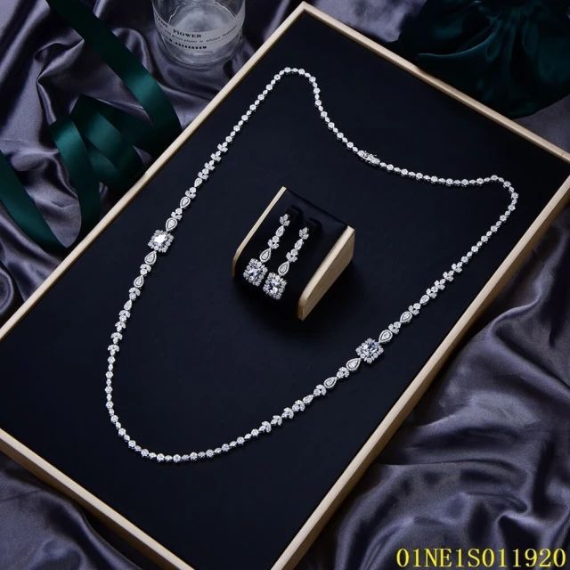 China Wholesale Factory jewelry Long Chain Necklace Set