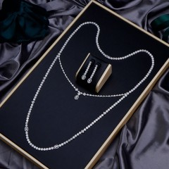 Quality Factory Supply New Design jewelry Long Chain Necklace Set