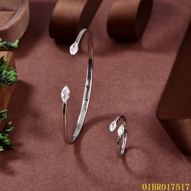 Wholesale Fashion Sterling Silver 925 Jewelry Bangle set