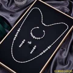 Quality Factory Supply New Design Sterling Silver 925 jewelry Long Chain Necklace Set