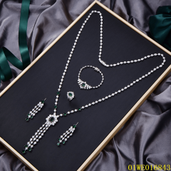 The New Listing Sterling Silver 925 jewelry Long Chain Necklace Set