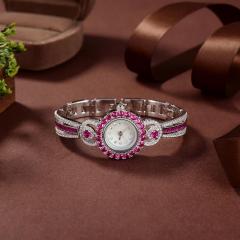 Exquisite Life: 925 Sterling Silver Zircon Women's Watch, A Premium Choice