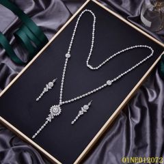 New Arrivals Sterling Silver 925 jewelry Long Chain Necklace Set