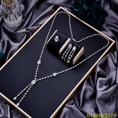 Factory Supply Quality Assurance Sterling Silver 925 jewelry Long Chain Necklace Set