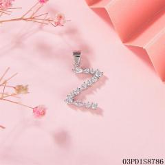 Top Seller: 925 Sterling Silver A-Z Letter Pendant, Stylish & Quality Gift