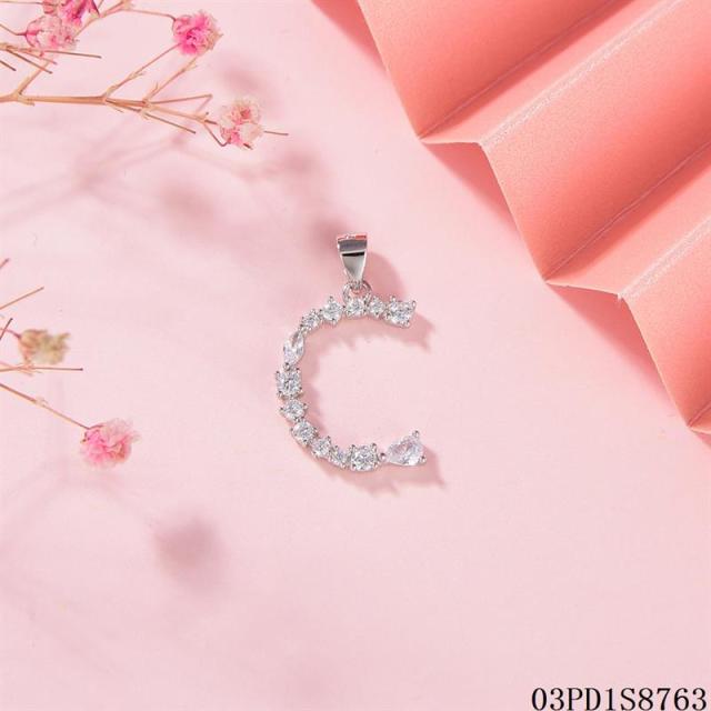 Top Seller: 925 Sterling Silver A-Z Letter Pendant, Stylish & Quality Gift