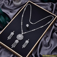 Direct Selling Sterling Silver 925 jewelry Long Chain Necklace Set