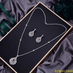 Quality Factory Supply New Design Sterling Silver 925 jewelry Long Chain Necklace Set