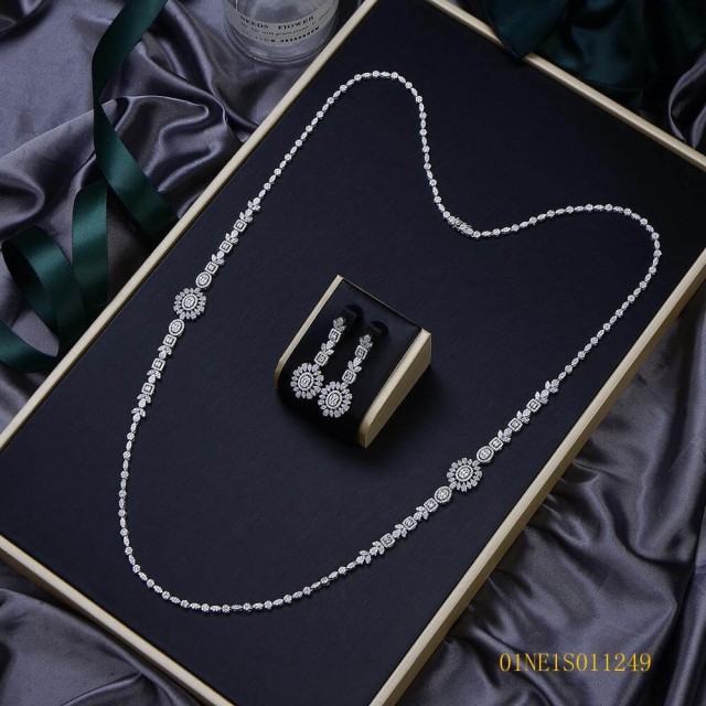 China Wholesale Factory jewelry Long Chain Necklace Set