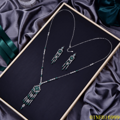 Factory Wholesale Sterling Silver 925 jewelry Long Chain Necklace Set