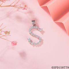 Top Seller: 925 Sterling Silver A-Z Letter Pendant, Stylish & Quality Gift