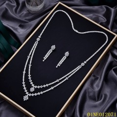 Classic Hot Sale Sterling Silver 925 jewelry Long Chain Necklace Set