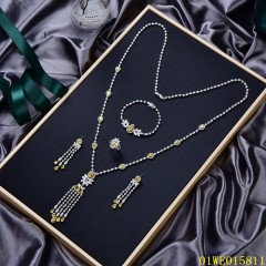 The New Listing Sterling Silver 925 jewelry Long Chain Necklace Set