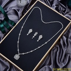 Direct Selling Sterling Silver 925 jewelry Long Chain Necklace Set