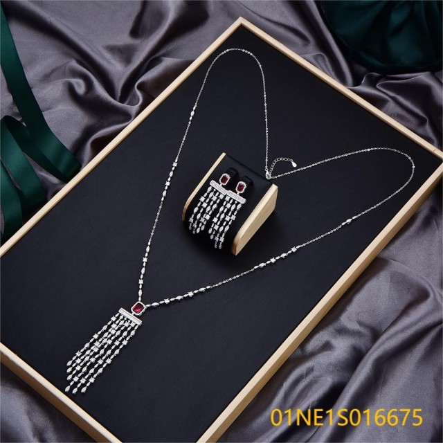 wholesale price jewelry Long Chain Necklace Set