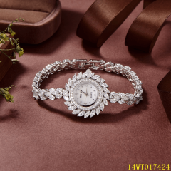 Luxury Choice: 925 Sterling Silver Zircon Women's Watch, A Symbol Of Elegance And Wisdom